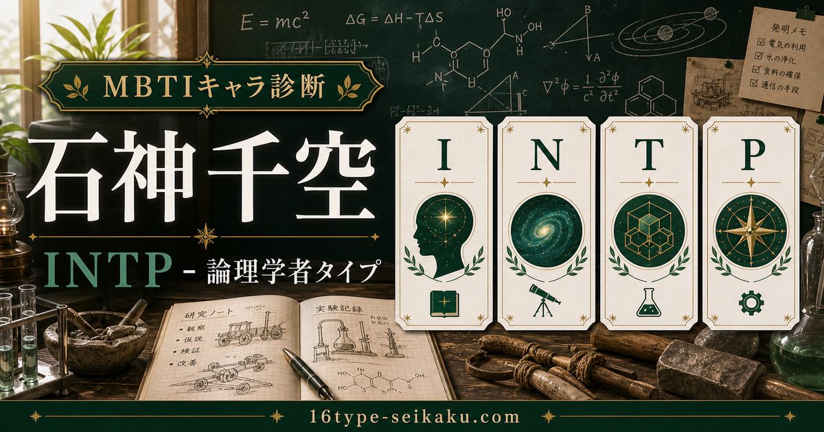 石神千空のMBTIキャラ診断アイキャッチ画像