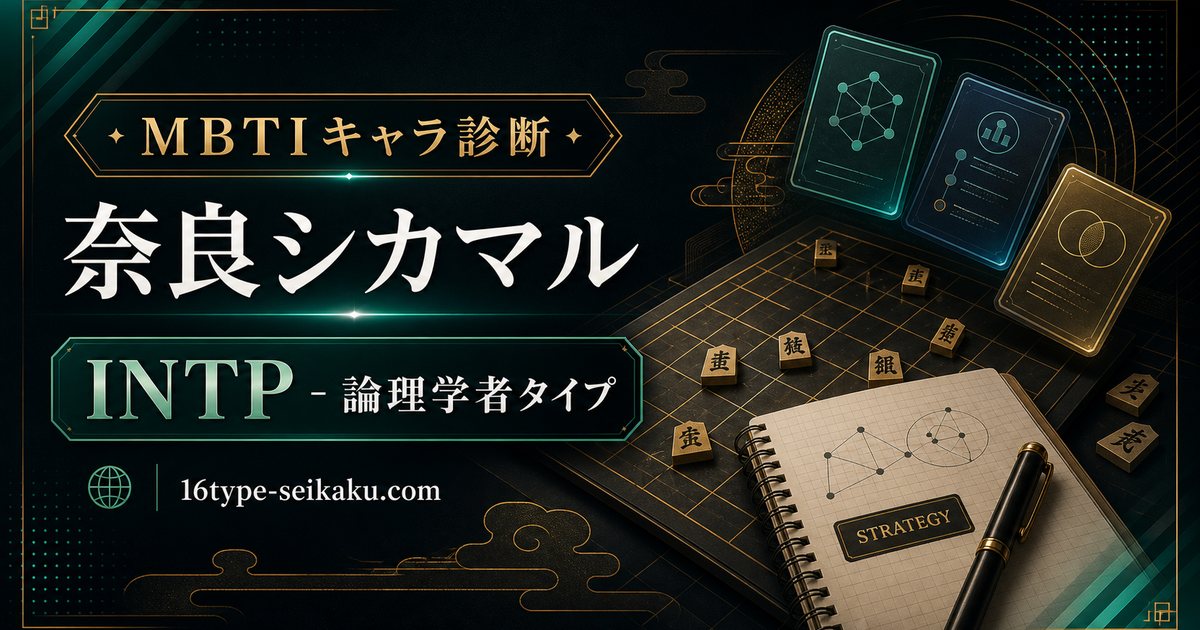 奈良シカマル INTP 論理学者タイプ MBTIキャラ診断 アイキャッチ