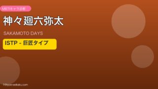 神々廻六弥太 ISTP アイキャッチ