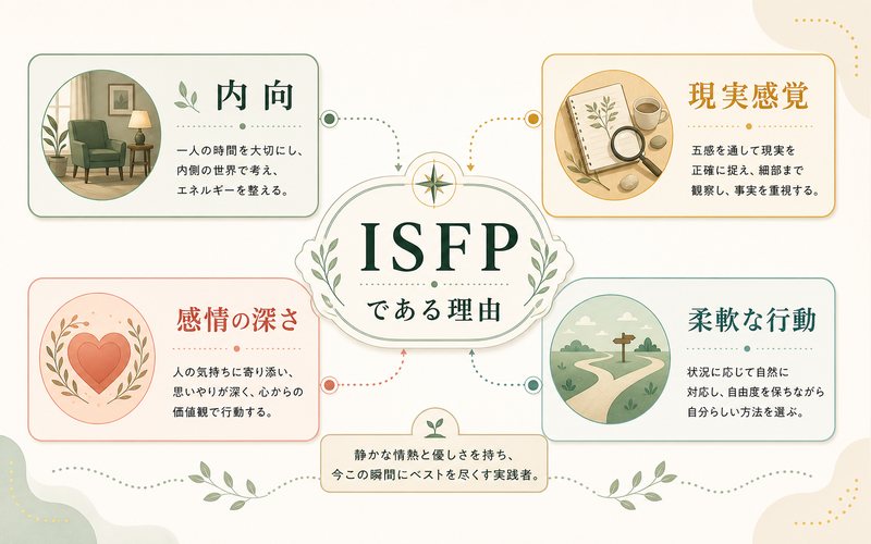 シュタルクがISFPタイプである理由をまとめた画像