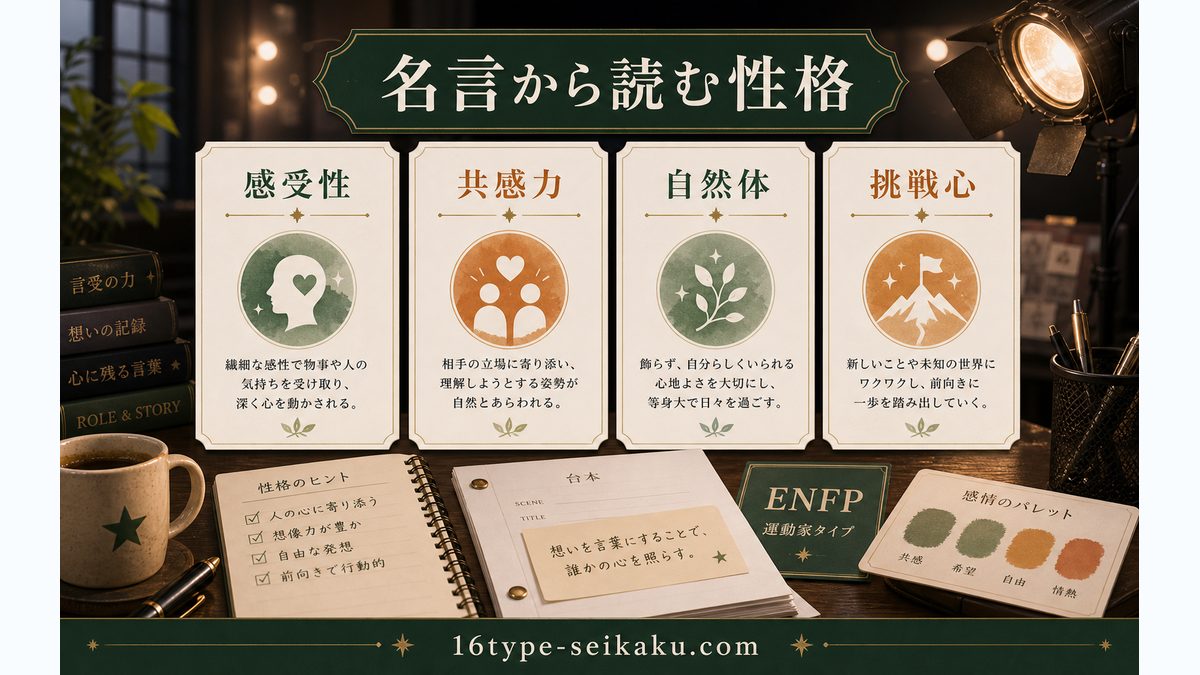 杉野遥亮の名言・発言から見る性格の要点をまとめたMBTI人物分析インフォグラフィック
