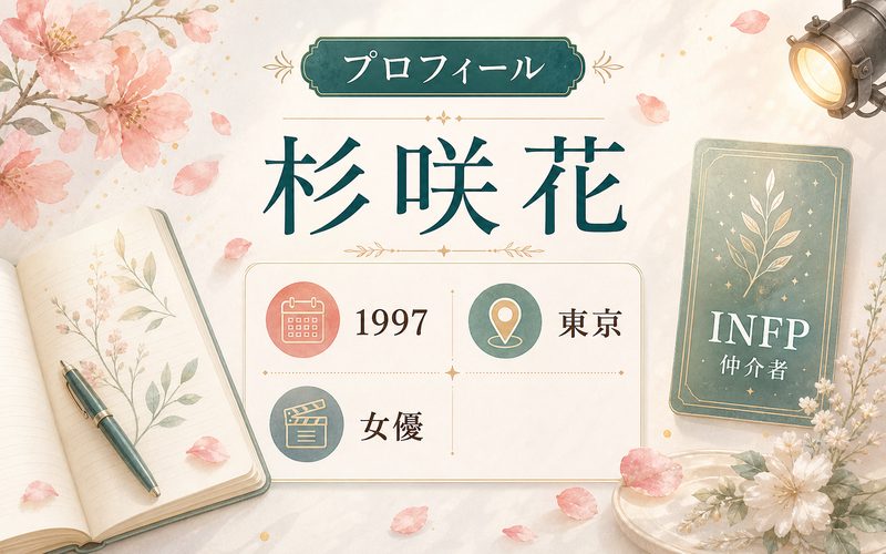杉咲花のプロフィールをINFP分析の入口として整理した要約画像