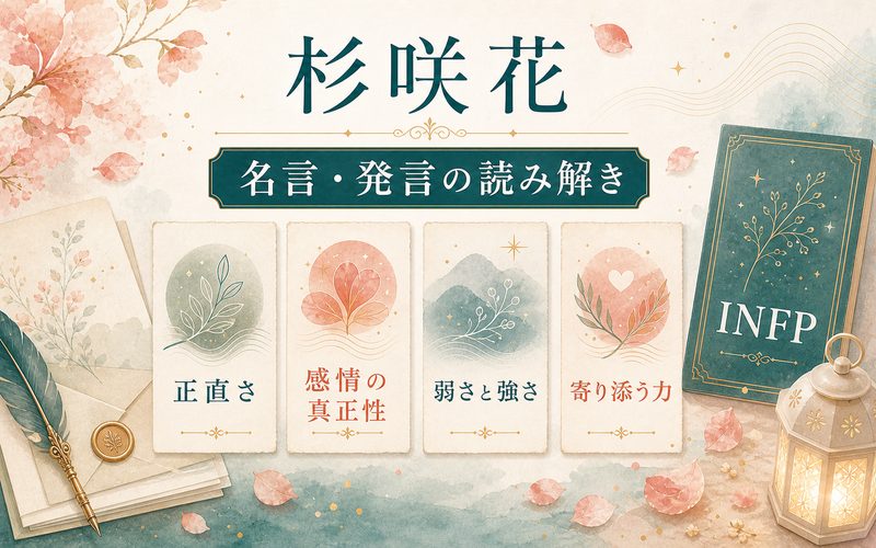 杉咲花の名言発言をINFP視点で読み解く要約画像