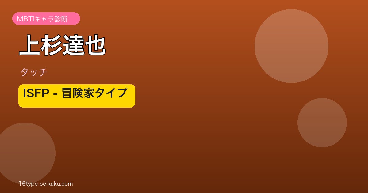 上杉達也のMBTIアイキャッチ