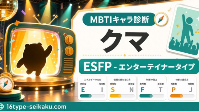 クマのMBTIキャラ診断アイキャッチ画像