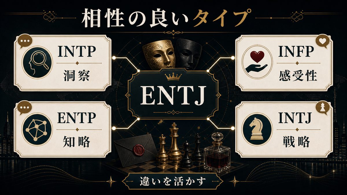 ベルモットと相性の良いMBTIタイプを整理した画像