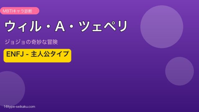 ウィル・A・ツェペリのMBTIアイキャッチ