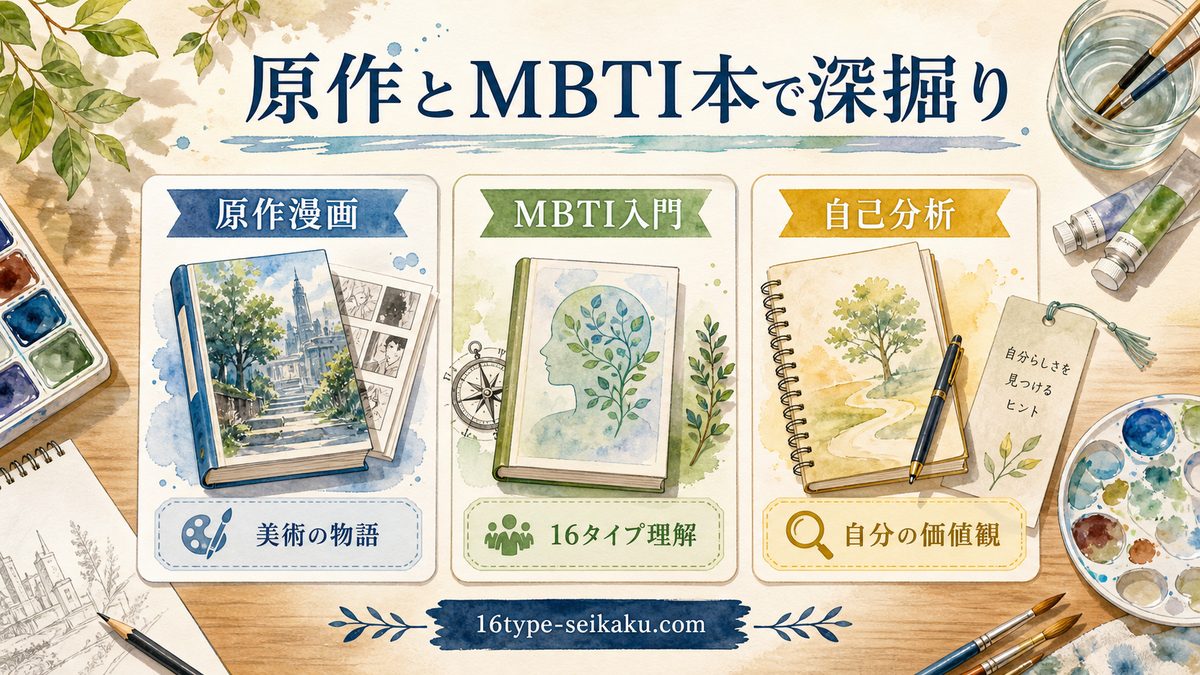 MBTI関連書籍・原作紹介の要点をまとめたINFP解説画像