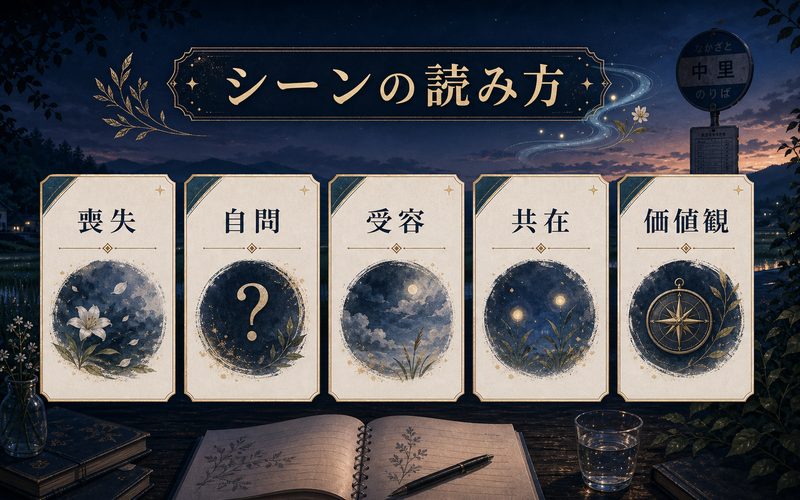 よしきの名言と印象的なシーンの読み方をまとめたインフォグラフィック