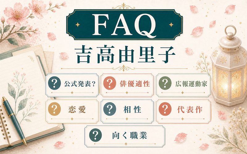 吉高由里子のENFP分析でよくある質問を整理したFAQ画像