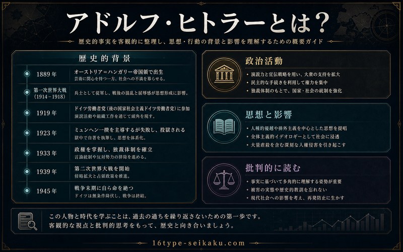アドルフ・ヒトラーの基本情報と歴史的背景