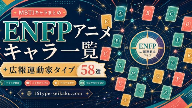 ENFPアニメキャラ一覧 広報運動家タイプ58選のアイキャッチ画像
