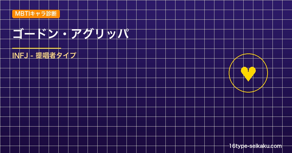 【MBTIキャラ診断】ゴードン・アグリッパ（ブラッククローバー）はINFJタイプ アイキャッチ