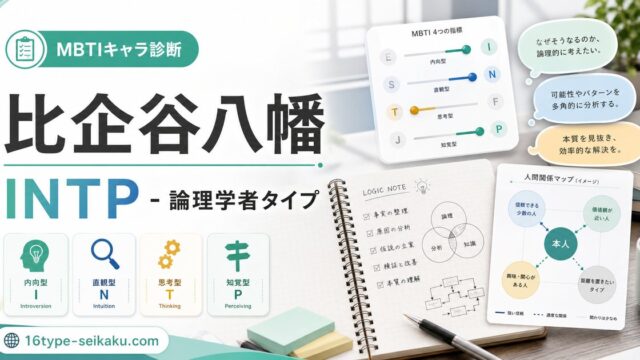 比企谷八幡のMBTIキャラ診断アイキャッチ画像