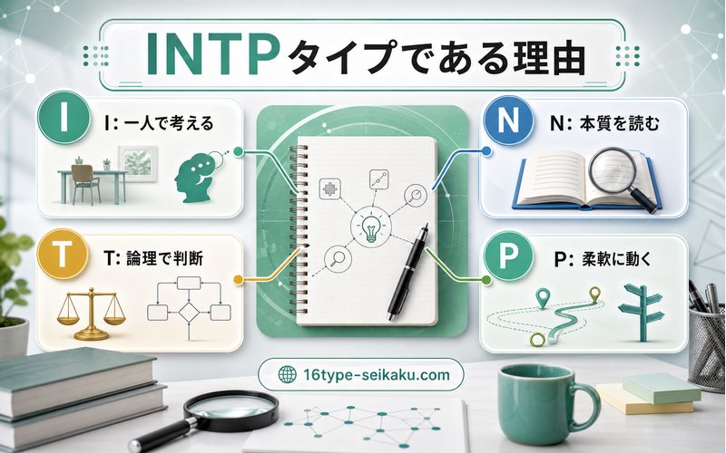 比企谷八幡がINTPタイプである理由をまとめたMBTIキャラ診断インフォグラフィック