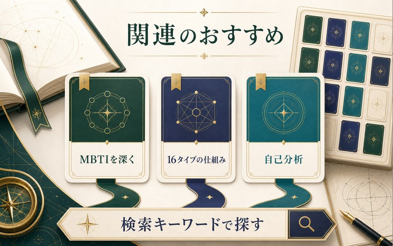 MBTI関連書籍で16タイプの仕組みと自己分析を深める流れをまとめたおすすめ画像