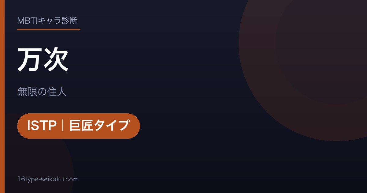 万次のMBTIアイキャッチ