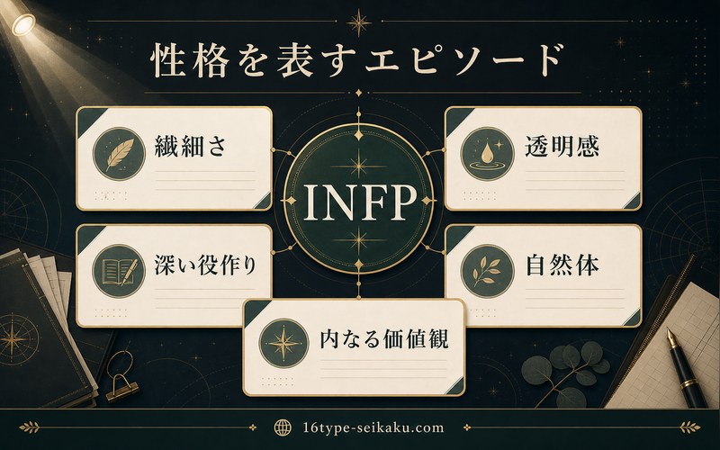 南沙良の性格を表すエピソードをINFP視点で整理した要約画像