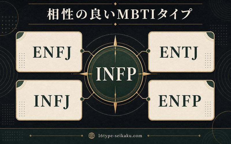 南沙良INFPと相性の良いMBTIタイプを整理した要約画像