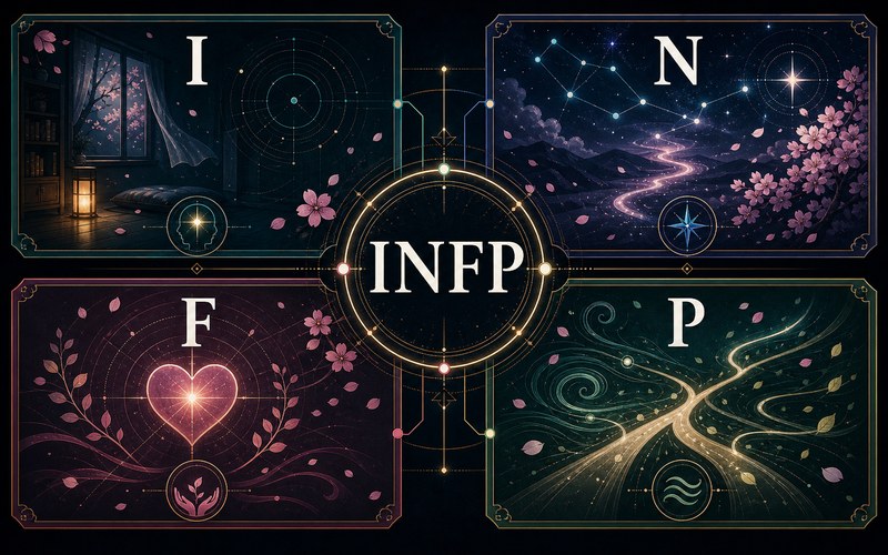 桜遥がINFPタイプである理由 I N F P 4軸分析画像