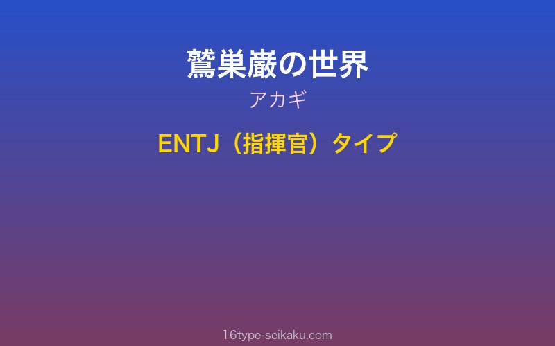 キャラクターイメージ