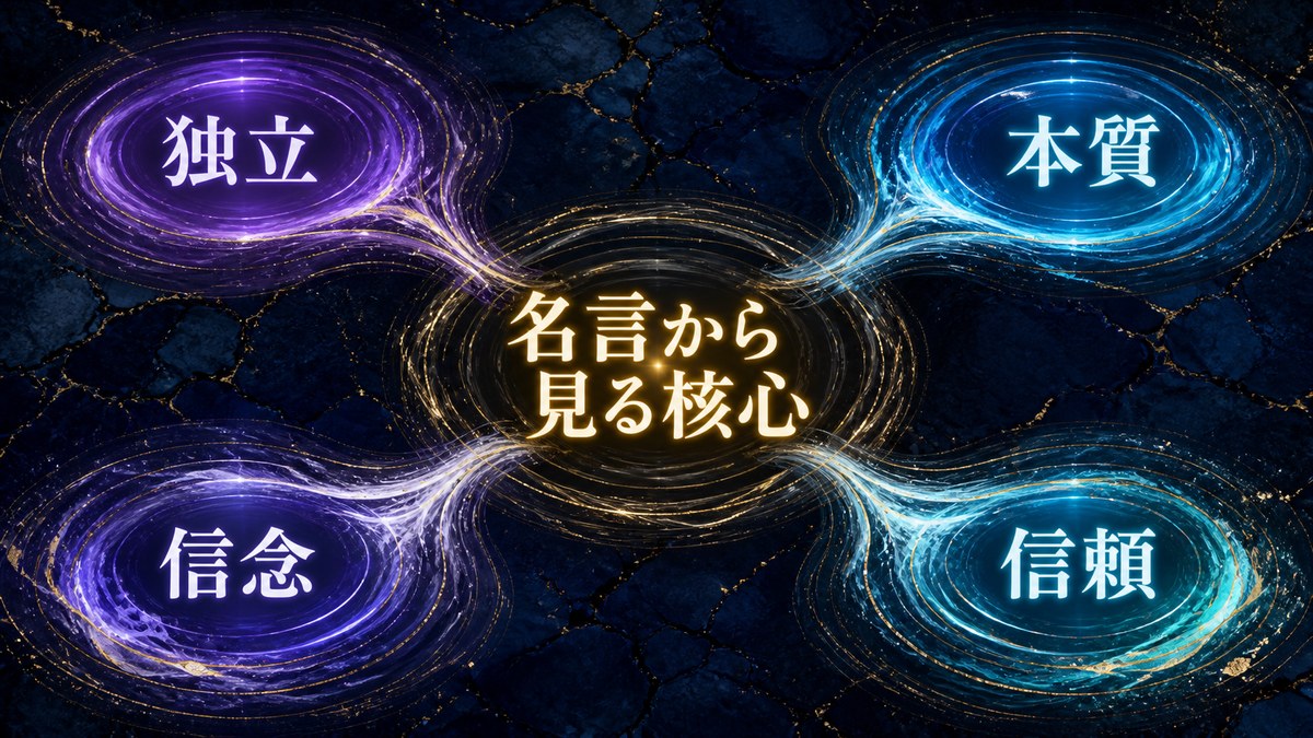 比古清十郎の名言から独立・本質・信念・信頼の核心を読み解く画像