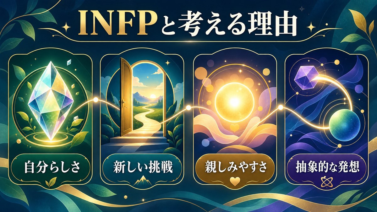 ジュリア・ロバーツをINFPと考える理由を自分らしさ・挑戦・親しみやすさ・抽象的発想で整理した画像