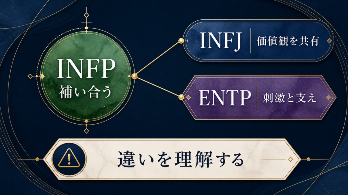 川口春奈さんとINFP・INFJ・ENTPの相性傾向を整理した要約画像