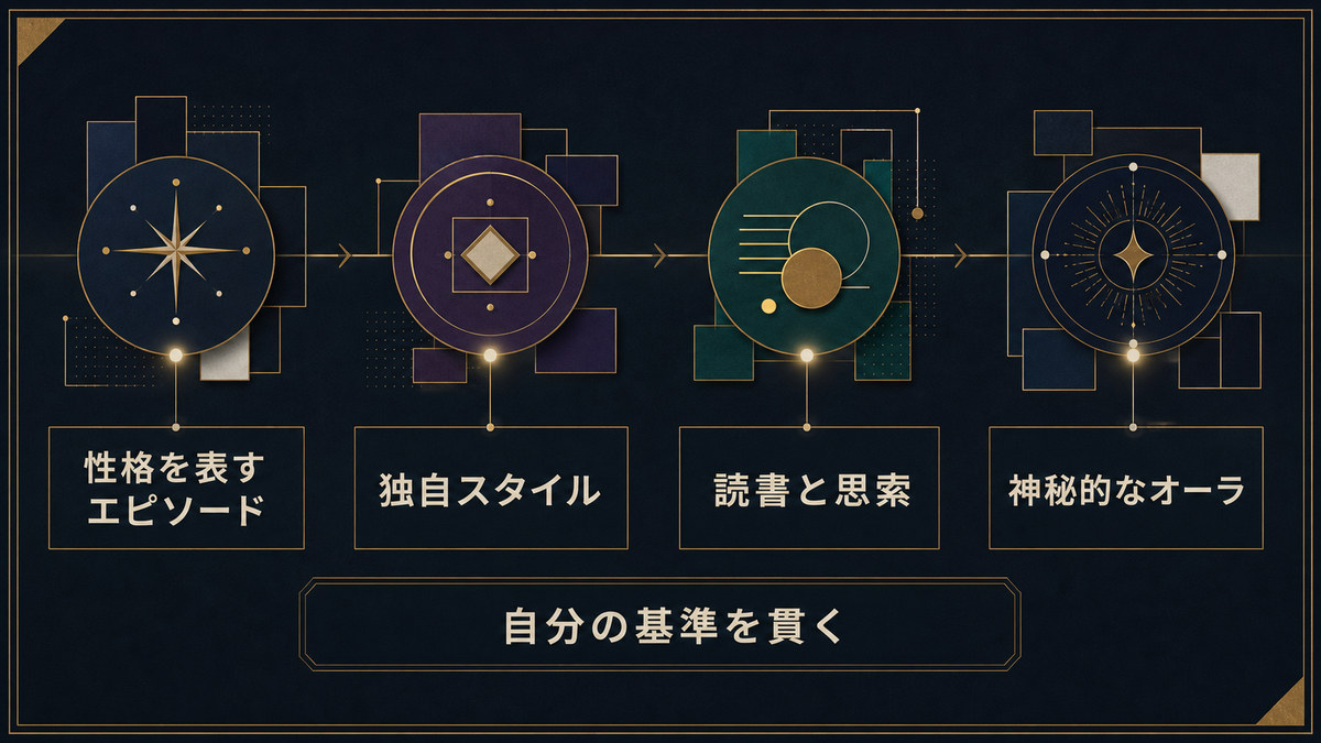齋藤飛鳥の独自スタイル、読書と思索、神秘的なオーラ、自分の基準を整理した画像