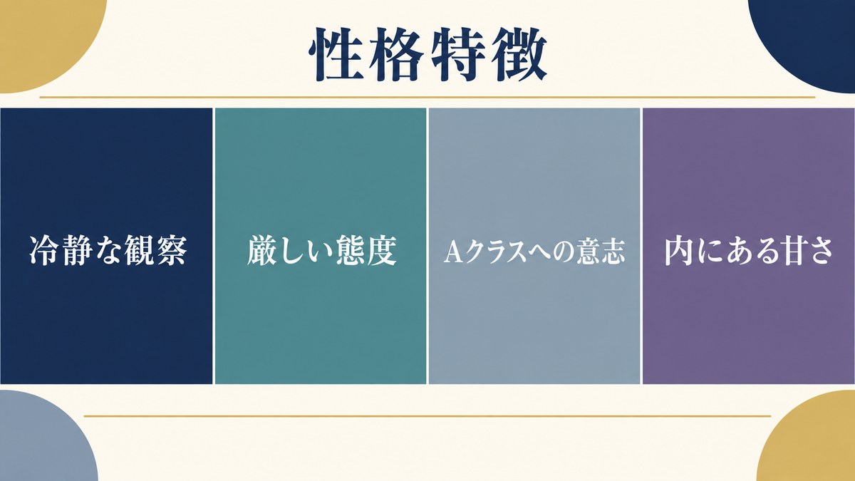 茶柱佐枝の性格特徴を要点で整理したImage2図解