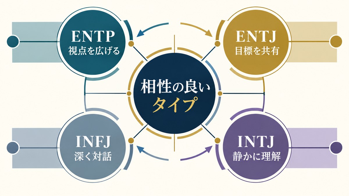 茶柱佐枝と相性の良いMBTIタイプを要点で整理したImage2図解