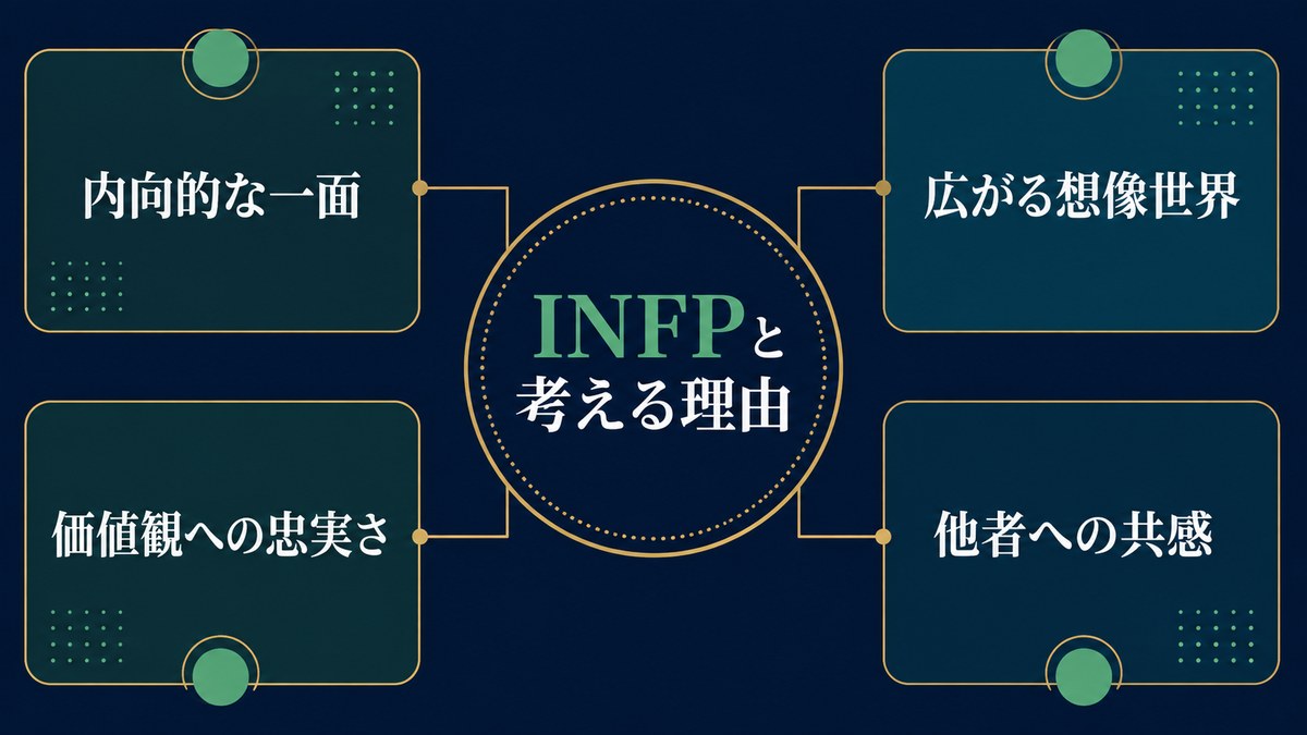 J・K・ローリングをINFPと考える理由を内向性・想像世界・価値観・共感で示す画像