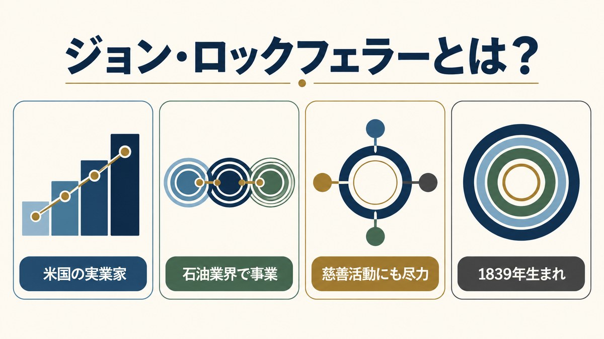 ジョン・ロックフェラーとは?を要点で整理したImage2図解