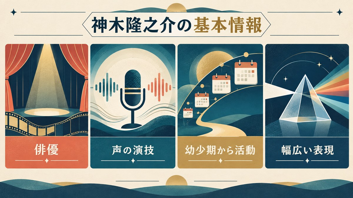 神木隆之介の基本情報を要点で整理したImage2図解