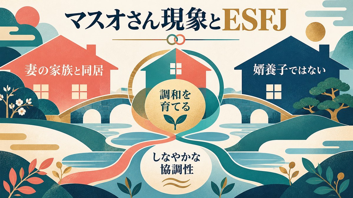「マスオさん現象」に表れたESFJらしさを要点で整理したImage2図解