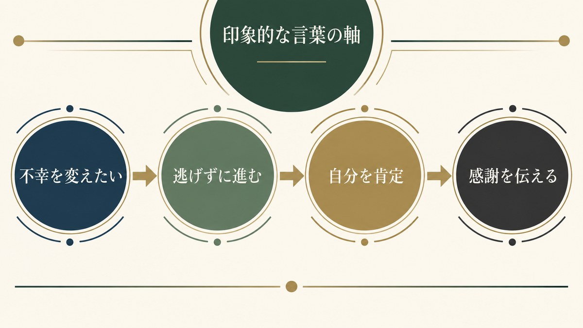 心に残る名言・名セリフ 6選を要点で整理したImage2図解