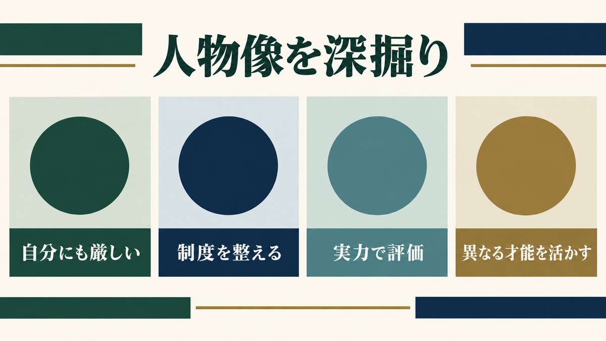 龍門光英の人物像をさらに深掘りを要点で整理したImage2図解