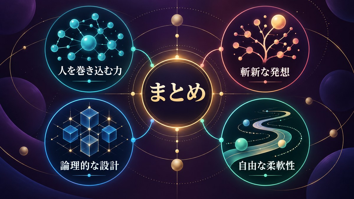 フレッド&ジョージを巻き込み力・斬新な発想・論理的な設計・自由な柔軟性でまとめた画像