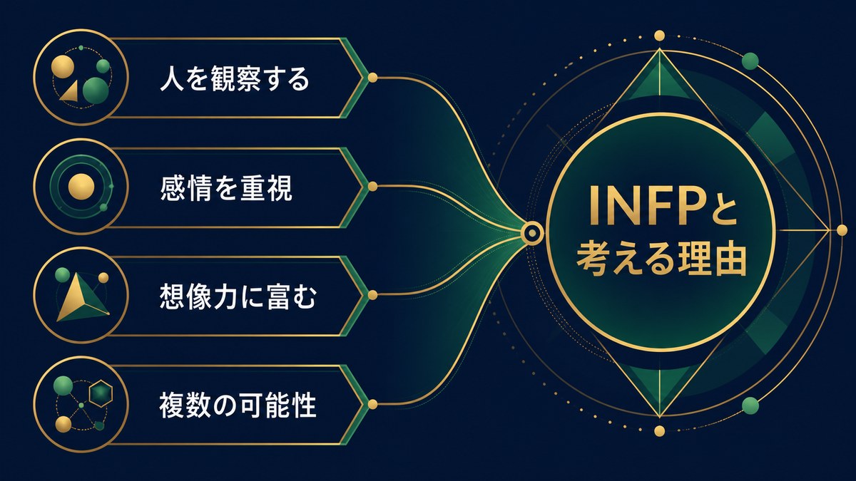 ウィリアム・シェイクスピアをINFPと考える理由を観察・感情・想像力・可能性で整理した画像